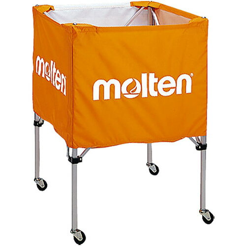 モルテン molten 折りたたみ式ボールカゴ 中・背低 オレンジ BK20HLOの画像