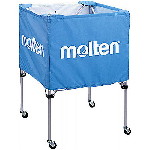 【10/25限定!エントリー＆楽天カード決済でP+11倍】モルテン molten 折りたたみ式ボールカゴ 中・背低 サックス BK20HLSKの画像