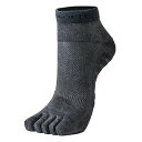ゼロフィット ZEROFIT ナノバイト(Nanobite Socks)ショート カット 5本指 ソックス グレー 【ゴルフ ランニング スポーツ 靴下】