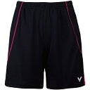 【4日20時~5日迄!最大3,500円OFFクーポンあり】ビクター VICTOR ハーフパンツ レディース ブラック/ローズレッド R-5090 CQ