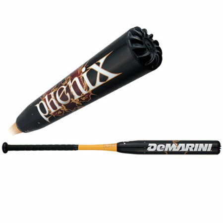 【送料無料】DeMARINI（ディマリニ） フェニックス ブラック×イエロー WTJSKPW 【ソフトボール 革 ゴムボール3号用 カーボンバット トップバランス】【Aug08P3】【期間中★ポイント全品3倍以上】★送料無料★