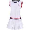 フィラ FILA レディース テニス ノースリーブワンピース ホワイト VL1915 01