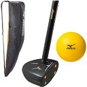 【送料無料】ミズノ(MIZUNO) パークゴルフクラブ 3点セット S-707 シルバーブラック C3JLP73008 【パークゴルフ用 ボール クラブケース 入門セット】