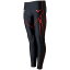 ミズノ MIZUNO メンズ レディース 陸上 ロングタイツ ブラック×チャイニーズレッド U2MB851096 ユニセックス