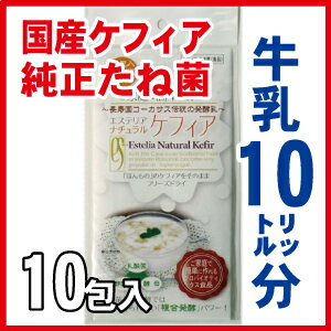 【送料無料】メーカー直売 スーパーヨーグルト 種菌 10包入エステリア ナチュラル ケフィア 【 スーパー ヨーグルト 】