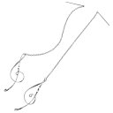 K14 ゴールドフィルド プラチナメッキ ト音記号 アメリカンピアス【BLOOM ブルーム】14金 14k ボリューム 大ぶり ピアス チェーン 音楽 音符 女性 誕生日 記念日 プレゼント ギフト サプライズ ジュエリー かわいい シンプル