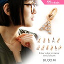 ペンダントトップ レディース キュービックジルコニア シルバー シンプル 【 BLOOM ブ