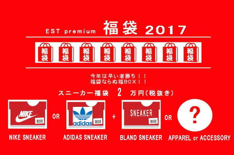 福袋2017サイズが選べるスニーカー福袋2万円ノーマル