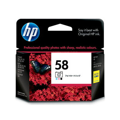 【HP純正インク】プリントカートリッジ フォトカラー hp58 C6658AA