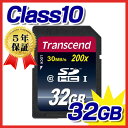 Transcend SDHCメモリカード（32GB・class10）