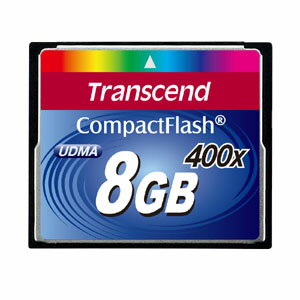 Transcend コンパクトフラッシュカード（8GB・400倍速） TS8GCF400
