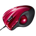 レーザートラックボールマウス(親指タイプ・有線・レッド) サンワサプライ MA-TB44R サンワサプライ【送料無料】