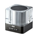 ワイヤレススピーカー(Bluetooth対応・USB・LED・マイク・アンプ・バッテリー内蔵・パッシブラジエーター・ハンズフリー・ブラック) サンワサプライ MM-SPBT2BK サンワサプライ【送料無料】