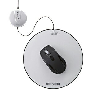【サンワサプライ】【MA-WHNB3BK】バッテリーフリーワイヤレスマウス（5ボタン）