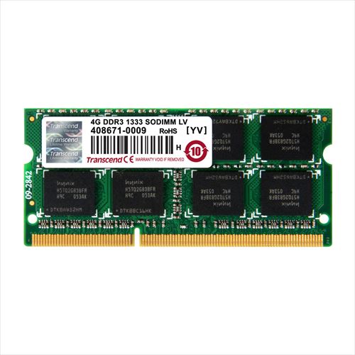 Transcend m[gPCp݃ 4GB DDR3L-1333 PC3L-10600 SO-DIMM 1.35V d /1.5VΉ TS512MSK64W3N lR|XΉ 