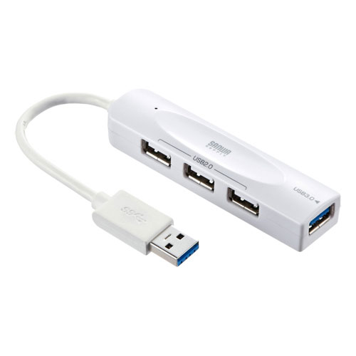 USBハブ（USB3.0+2.0コンボ） USB-HAC401W サンワサプライ...:esupply:10053743