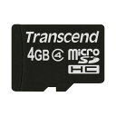 Transcend microSDHCカード 4GB cla...