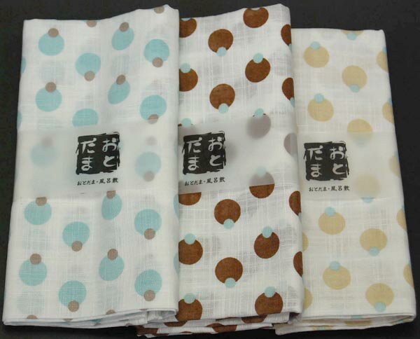 【エコ割】二尺巾　おとだま　綿風呂敷(ふろしき)/約70cm　3色　綿紬風薄手