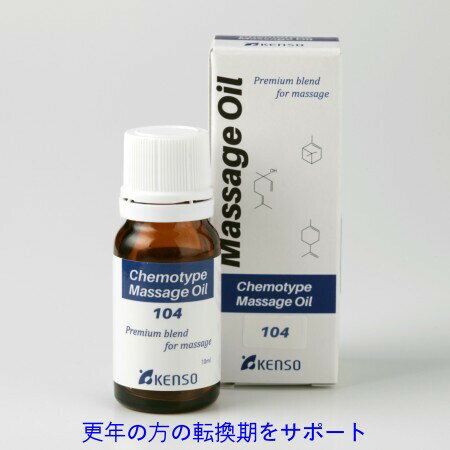 KENSO[健草医学舎]健草医学舎のマッサージオイル（ブレンドオイル）★Nシリーズレシピ　No.104★【10ml】12814