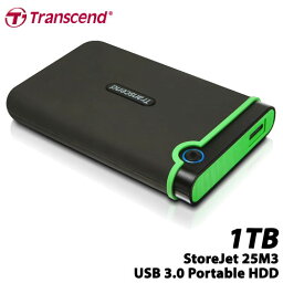 【送料無料】トランセンド　TS1TSJ25M3 [トランセンド USB3.0対応ポータブル外付けHDD 1TB]