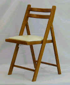 木製　折りたたみ椅子　レザー座ブラウン　5．0kg[NO.368 ブラウン]