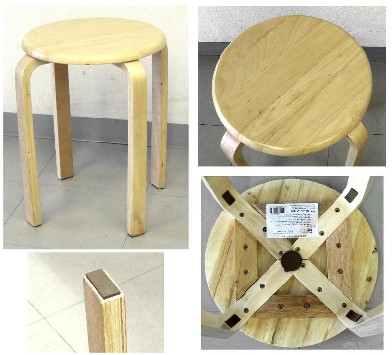 木製　丸椅子　ナチュラル　2．2kg...:ettyuuya:10000064