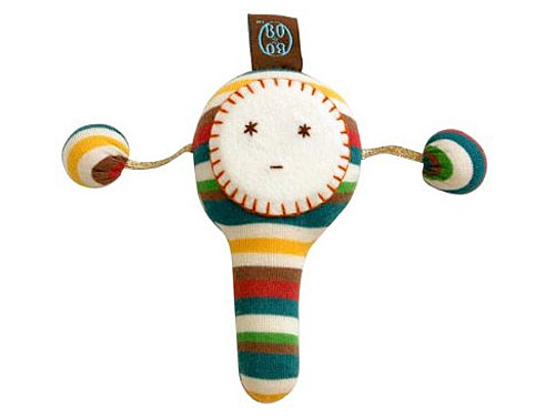 ［Ficelle フィセル - BOBO ボボ］でんでんだいこ〜古くからあるおもちゃ「でんでん太鼓」をぬいぐるみ製にしてBOBO風にアレンジしました。