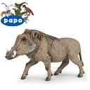 【メール便可】PAPO パポ社 イボイノシシ フランス、PAPO(パポ社)のWild Animalsシリーズ、野生の動物のフィギュア。リアルな表情が魅力のフィギュアです。