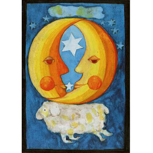 ［エバマリア・オットーハイドマン］ポストカード お月さま〜ドイツを代表する絵本作家、エバマリア・オットーハイドマンのイラストを用いたポストカード「空のシリーズ」。