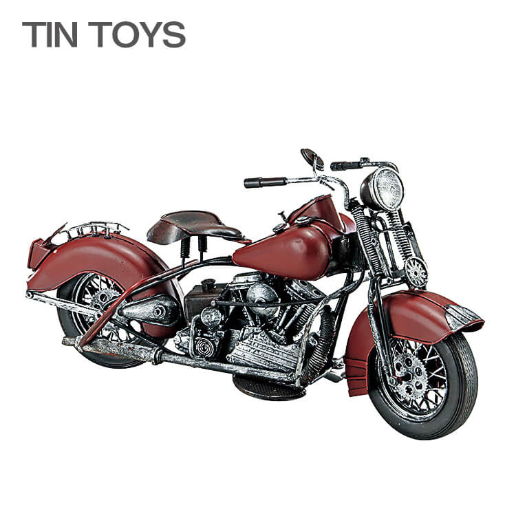 ブリキのおもちゃ（motorcycle brown） (置物・オブジェ・インテリア小物・レトロ・アンティーク・バイク）【夏のインテリアフェア】