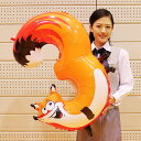 ナンバーバルーン 「3」キツネ【風船・数字・動物・アニマル】/ 動画有