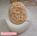 【SALE】たくさんの バラ 薔薇 楕円形 花 シリコンモー...