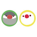 【ことりカフェオリジナル】なごみマグネット ★文鳥セット(文鳥 白文鳥) ◆クリックポスト対応◆小鳥雑貨 小鳥グッズ 文房具 インテリア キッチン用品 マグネット 磁石 便利グッズ デコレーション オリジナルグッズ