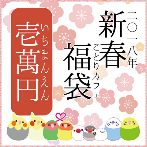 【予約商品】新春ことり福袋2018  ★1万円【全7種】 ★ことりカフェカレンダー付【2018年1月1日お届け】 ◆ハッピーバッグ/ハッピーパック/アソート/小鳥雑貨/ことりグッズ