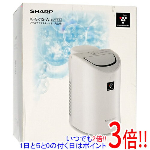 シャープ(SHARP)  パーソナル保湿イオン発生器  IG-GK1S-W