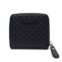 グッチ 財布 マイクロGG 二つ折り財布 レディース GUCCI 449395 BMJ1G 1000 ブラック エクセルワールド プレゼントにも ウォレット