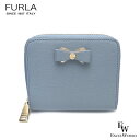 フルラ 財布 アウトレット 財布 1055567 二つ折り財布 FURLA 保存袋付 AVIO ライトブルー【あす楽】 エクセルワールド プレゼントにも ウォレット おしゃれブランド