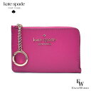 ケイトスペード コインケース アウトレット コインケース 小銭入れ WLR00126 673 kate spade L字ファスナー ピンクマルチ【あす楽】エクセルワールド おしゃれ かわいい ブランド ウォレット財布 プレゼントにも