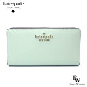 ケイトスペード 財布 アウトレット 二つ折り財布 WLR00145 403 kate spade スリムウォレット クリスタルブルー あす楽 エクセルワールド 母の日 プレゼント 誕生日 ギフト プレゼントにも レディース ブランド