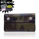 クロムハーツ CHROME HEARTS クロムハーツ 財布 Wave ウェーブ クロスボタン タンクカモ ライトレザー 迷彩 直輸入 【あす楽】 エクセルワールド ブランド プレゼントにも ウォレット 財布