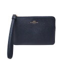 コーチ ポーチ アウトレット リストレット F58032 IMMD COACH ラグジュアリー クロスグレイン レザー ミッドナイト【あす楽】 エクセルワールド ブランド プレゼントにも zq