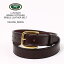 TORY LEATHER (トリーレザー) 1.25 INCH SINGLE STITCHED BRIDLE LEATHER BELT - HAVANA_BRASS レザーベルト メンズ 11,000円