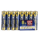 LR03/S8P/U アルカリ乾電池 Vシリーズ ハイパワータイプ 単4形×8本パック OHM(オーム電機)