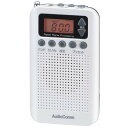 AV オーディオ ポケットラジオ RAD-P350N-W DSP式 ポケットラジオ ホワイト OHM（オーム電機）