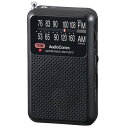 AV オーディオ ポケットラジオ RAD-P2227S-K ポケットラジオ（ブラック） OHM（オーム電機）