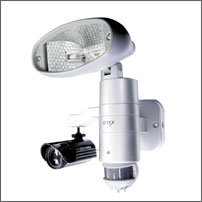 [RITEX（ライテックス）] ダミーカメラ付ハロゲンセンサーライト C-150センサーライトとダミーカメラが一体化！セキュリティーライトダミーカメラ付C-150
