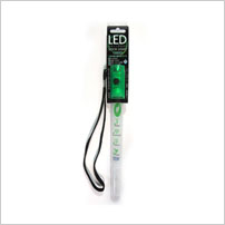 ASL-007(G) LEDスティックライト（グリーン） ムサシ 屋内用センサーライトペンライト+ホイッスル　コンパクトな優れもの！