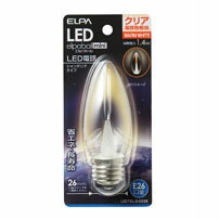 LDC1CL-G-G336 LED装飾電球 シャンデリア球タイプ E26 クリア電球色相当 ELPA（エルパ・朝日電機）