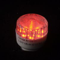 LDT1R-H-E1296 06-1016 6LED常夜灯 シーリングライト用 E12 赤色 OHM（オーム電機）