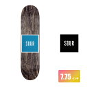 SOUR SOLUTION スケートボード デッキ 7.75インチ 【 Sour Black 】 スケボー サワーソリューション SKATEBOARD DECK